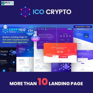Cryptico - ICO Crypto Landing & Cryptocurrency WordPress Theme​