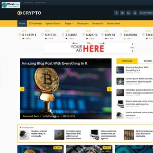 MyThemeShop Crypto Bitcoin & Cryptocurrency WordPress Theme