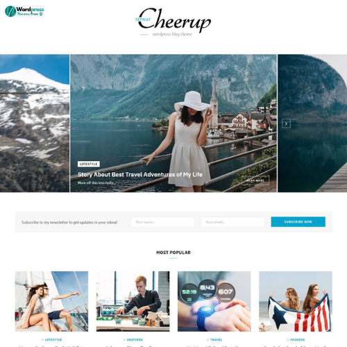 CheerUp Theme Blog / Magazine – WordPress Blog Theme